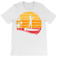 Sunset Stand Up Paddle Board   Water Sports Sup Girl T Shirt T-shirt | Artistshot