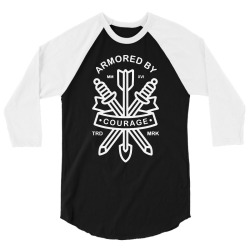 armored by courage 3/4 Sleeve Shirt | Artistshot