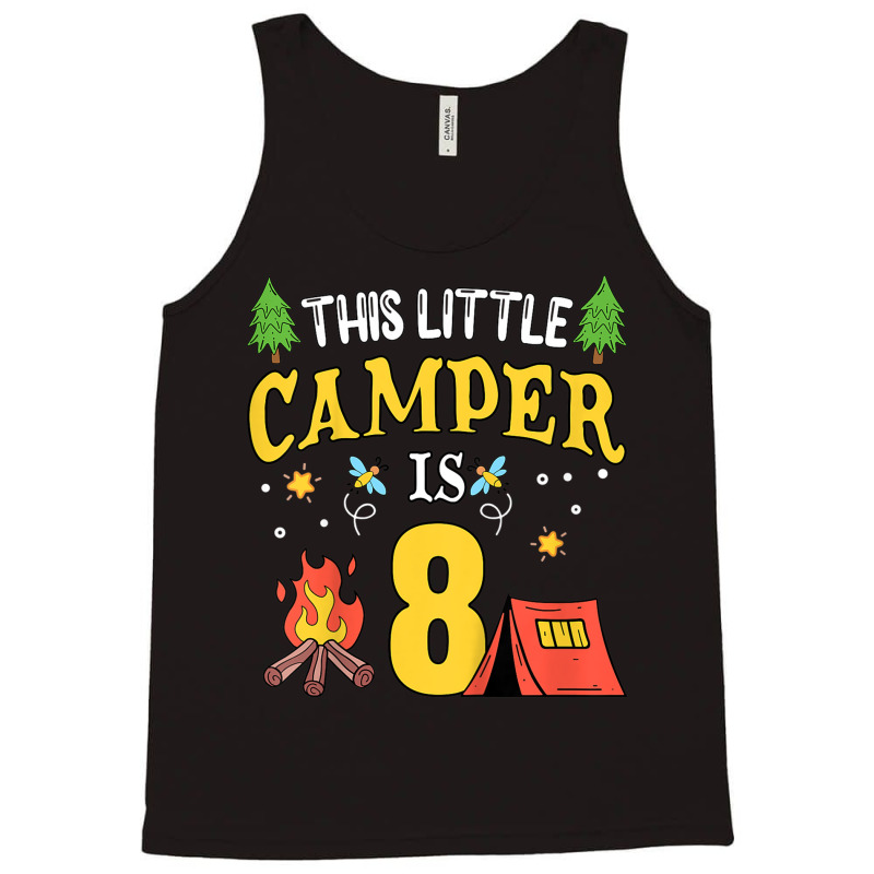 Kids Funny 8th Camping Birthday Camper Lover 8 Year Old Gifts T Shirt Tank Top | Artistshot