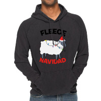 Fleece Navidad   Funny Christmas Sheep Vintage Hoodie | Artistshot