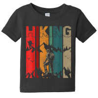 Retro Hiker Adventure Lover Outdoor Camping Mountain Hiking T Shirt Baby Tee | Artistshot