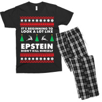 Epstein Didnt Kill Himself Christmas Men's T-shirt Pajama Set | Artistshot