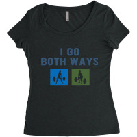 I Go Both Ways Weight Lifting Woman Funny T Shirt Women's Triblend Scoop T-shirt | Artistshot