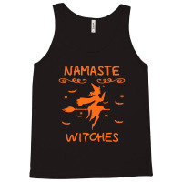 Namaste Witches Broom Gangsta Yoga Halloween Costume Women T Shirt Cop Tank Top | Artistshot