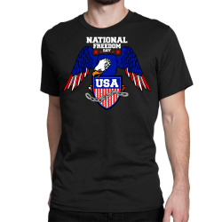 national freedom day for dark Classic T-shirt | Artistshot