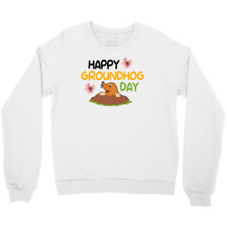 happy groundhog day Crewneck Sweatshirt | Artistshot