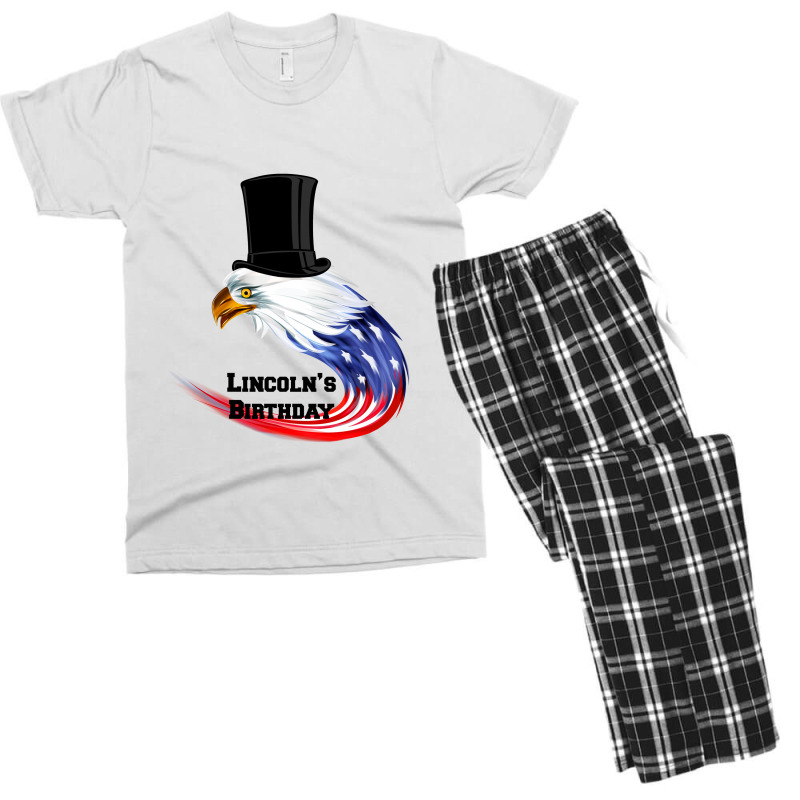 Eagle Lincoln's Birthday For Light Men's T-shirt Pajama Set | Artistshot