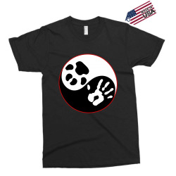 Yin Yang Human Hand Dog Paw Exclusive T-shirt | Artistshot