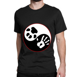 Yin Yang Human Hand Dog Paw Classic T-shirt | Artistshot