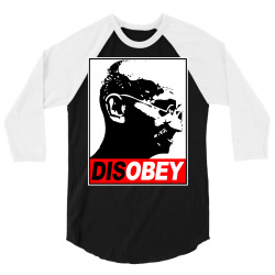Disobey Mahatma Gandhi 3/4 Sleeve Shirt | Artistshot