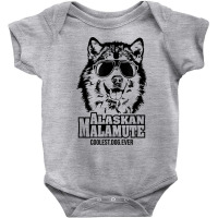 Funny Proud Alaskan Malamute Coolest Dog Ever Dog Saying T Shirt Baby Bodysuit | Artistshot