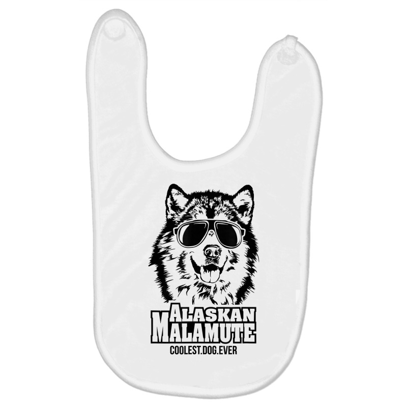 Funny Proud Alaskan Malamute Coolest Dog Ever Dog Saying T Shirt Baby Bibs | Artistshot