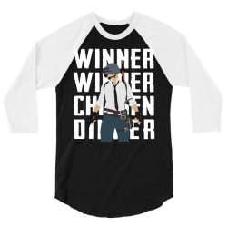 winner chicken dinner 3/4 Sleeve Shirt | Artistshot