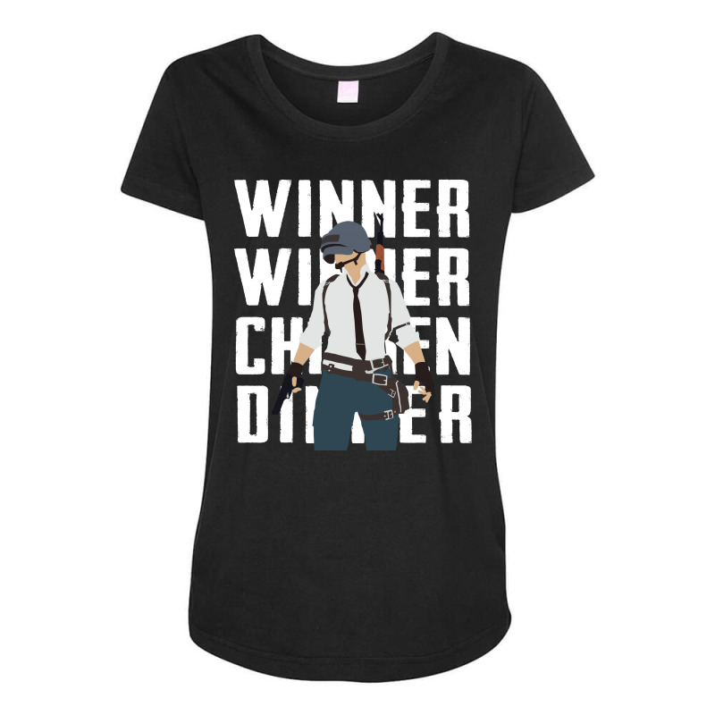 Winner Chicken Dinner Maternity Scoop Neck T-shirt | Artistshot