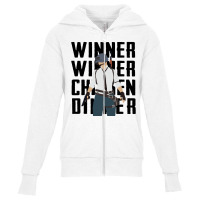 Winner Chicken Dinner (black) Youth Zipper Hoodie | Artistshot