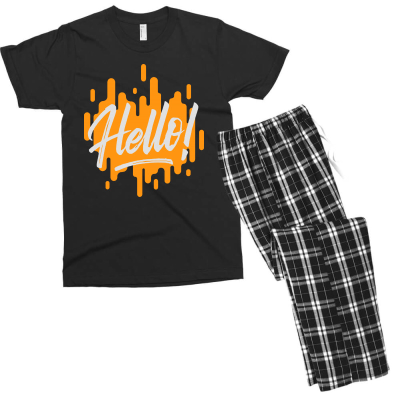 Hello Men's T-shirt Pajama Set | Artistshot