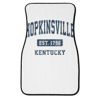 Hopkinsville Kentucky Ky Vintage Athletic Sports Design T Shirt Front Car Mat | Artistshot