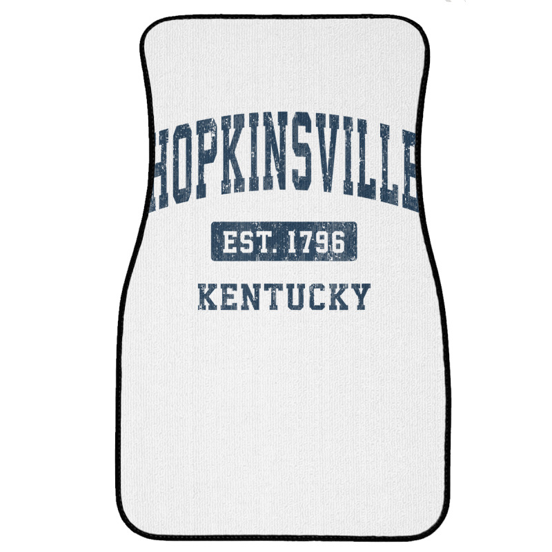 Hopkinsville Kentucky Ky Vintage Athletic Sports Design T Shirt Front Car Mat | Artistshot