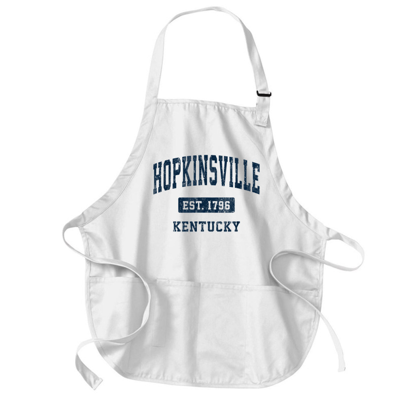 Hopkinsville Kentucky Ky Vintage Athletic Sports Design T Shirt Medium-length Apron | Artistshot