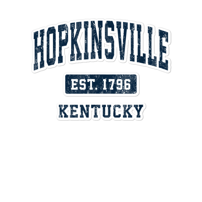 Hopkinsville Kentucky Ky Vintage Athletic Sports Design T Shirt Sticker | Artistshot