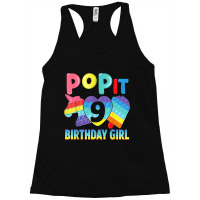 Birthday Girl Pop It 9 Unicorn Girls Boys Pop It Nine 9th T Shirt Copy Racerback Tank | Artistshot