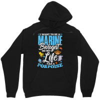 I Want To Be Marine Biologist So Life Has A Porpoise Grunge T Shirt Unisex Hoodie | Artistshot