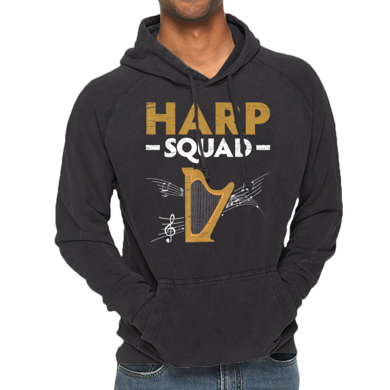 Harp Squad Harpist Musician Musical Instrument T Shirt Vintage Hoodie | Artistshot