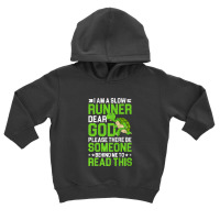 I Am A Slow Runner Turtle Funny Marathon Running Graphic Premium T Shi Toddler Hoodie | Artistshot