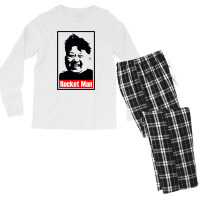 Kim Jong Un Parody Rocket Man Men's Long Sleeve Pajama Set | Artistshot