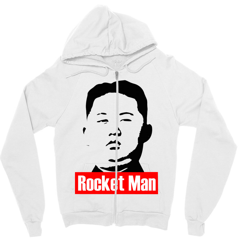 Kim Jong Un The Rocket Man Zipper Hoodie | Artistshot