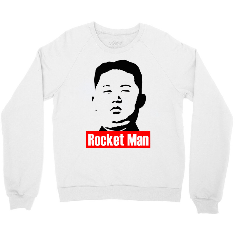 Kim Jong Un The Rocket Man Crewneck Sweatshirt | Artistshot