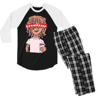 Lil Pump Esskeetit Drinking Men's 3/4 Sleeve Pajama Set | Artistshot