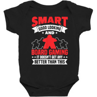 Smart Good Looking Board Game Board Gamer Tabletop T Shirt Baby Bodysuit | Artistshot