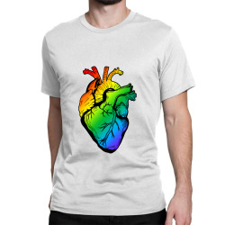 rainbow heart Classic T-shirt | Artistshot