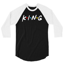 friends tv show parody king for dark 3/4 Sleeve Shirt | Artistshot