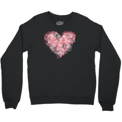 heart rose for dark Crewneck Sweatshirt | Artistshot