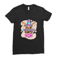 It's My Bachelor Party Unicorn Ring Marriage Relationship Premium T Sh Ladies Fitted T-shirt | Artistshot