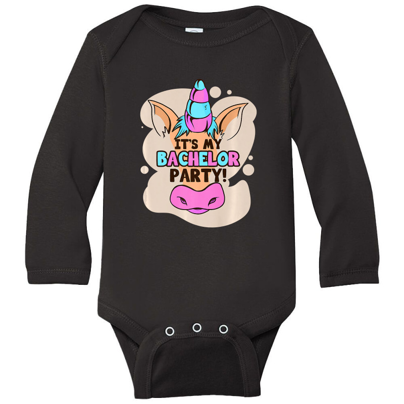 It's My Bachelor Party Unicorn Ring Marriage Relationship Premium T Sh Long Sleeve Baby Bodysuit | Artistshot