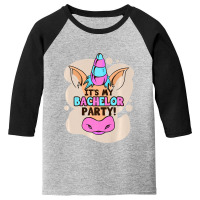 It's My Bachelor Party Unicorn Ring Marriage Relationship Premium T Sh Youth 3/4 Sleeve | Artistshot