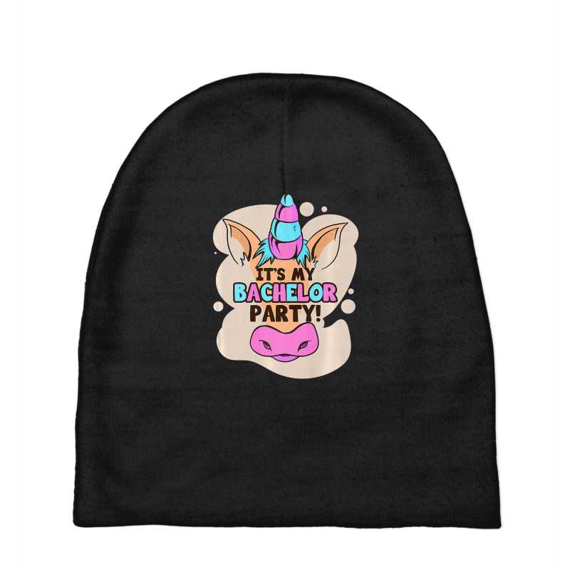 It's My Bachelor Party Unicorn Ring Marriage Relationship Premium T Sh Baby Beanies | Artistshot