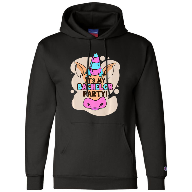 It's My Bachelor Party Unicorn Ring Marriage Relationship Premium T Sh Champion Hoodie by Kevin_VandenBerge | Artistshot