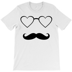 hipster valentine's day (black) T-Shirt | Artistshot
