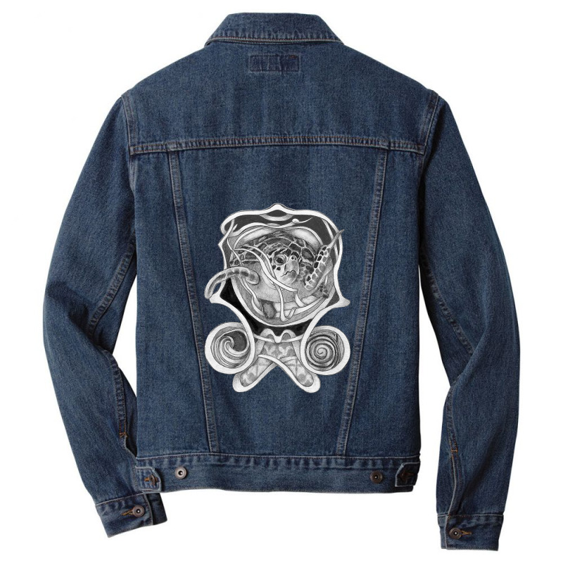 Turtle And Filigree Reptile Shell Seawater Salt Glands Swim T Shirt Men Denim Jacket by James_Lane | Artistshot