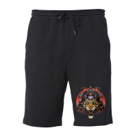 Tiger Samurai Fleece Short | Artistshot