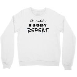 rugby lover black typography Crewneck Sweatshirt | Artistshot