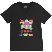 Pop It Grandma Of The Birthday Girl Fidget Family Matching T Shirt V-neck Tee | Artistshot