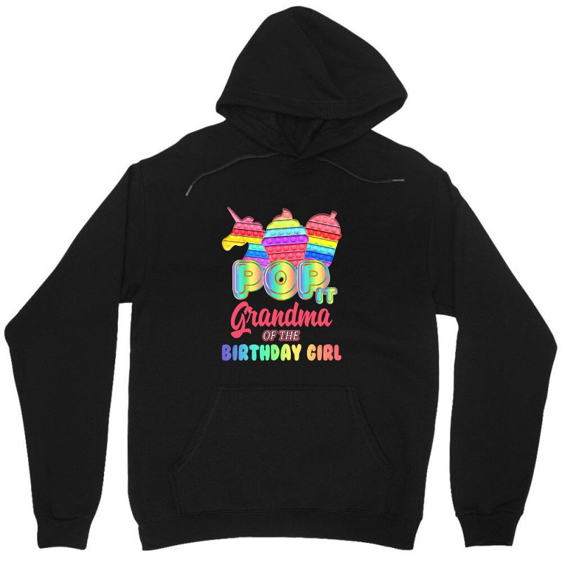 Pop It Grandma Of The Birthday Girl Fidget Family Matching T Shirt Unisex Hoodie by Kevin_VandenBerge | Artistshot