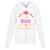 Womens Cute Matron Of Honor Behaving Matching Bachelorette T Shirt Youth Zipper Hoodie | Artistshot