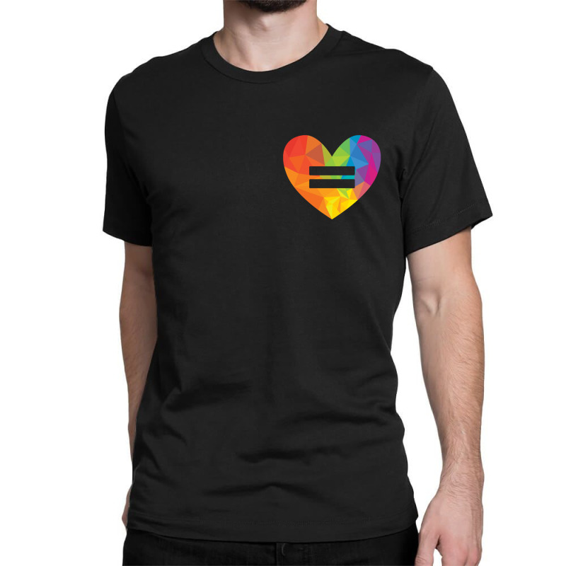 Rainbow Equality Heart Classic T-shirt | Artistshot