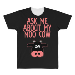 Ask Me About My Moo Cow All Over Men's T-shirt | Artistshot